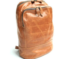 Cool Mens Leather Backpack Travel Backpack Laptop Backpack for men