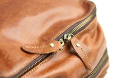 Cool Mens Leather Backpack Travel Backpack Laptop Backpack for men