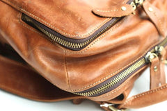 Cool Mens Leather Backpack Travel Backpack Laptop Backpack for men