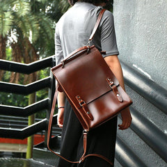 Cool Mens Leather Backpacks Travel Backpack School Backpacks for Men