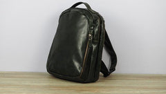 Cool Mens Leather School Backpack Satchel Backpacks Leather Travel Backpack for Men