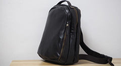 Cool Mens Leather School Backpack Satchel Backpacks Leather Travel Backpack for Men