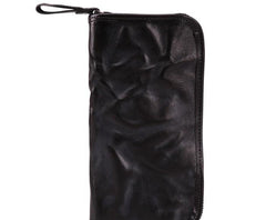 COOL MENS LEATHER ZIPPER LONG CLUTCH WALLETs ZIPPER VINTAGE LONG WALLET FOR MEN