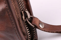 COOL MENS LEATHER ZIPPER LONG CLUTCH WALLETs ZIPPER VINTAGE LONG WALLET FOR MEN