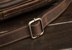 Cool Mens Leather Small Side Bag Small Messenger bag Shoulder bag For Men