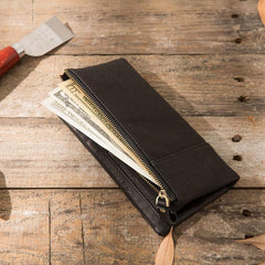 Cool Mens long Wallet Leather Bifold Wallet Long Wallets for Men