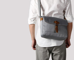 Cool Oxford Cloth Gray Men's Shoulder Bag Messenger Bag Side Bag For Men