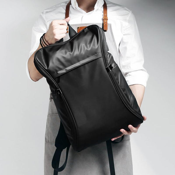 Cool Nylon Cloth Men's Black Large Computer Backpack Travel Bag For Men XFZ01992041