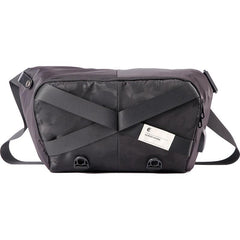 Cool Nylon Cloth Casual Men's Stitching Sling Bag Black One Shoulder Backpack Chest Side Bag For Men