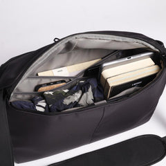 Cool Nylon Cloth Casual Men's Stitching Sling Bag Black One Shoulder Backpack Chest Side Bag For Men