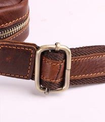Cool Brown Leather Mini Messenger Bags Small Tablet Messenger Bag Side Bag For Men