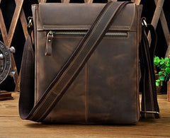 Cool Retro Leather Mens Tablet Messenger Bag Small Side Bag Messenger Bag For Men