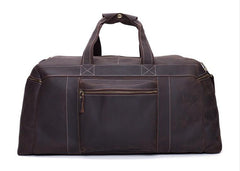 Cool Vintage Coffee Black Leather Mens Overnight Bags Travel Bags Weekender Bags For Men