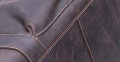 Cool Vintage Coffee Black Leather Mens Overnight Bags Travel Bags Weekender Bags For Men