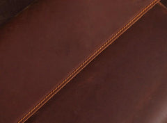 Cool Vintage Dark Brown Leather Mens Courier Bags Small Side Bags Messenger Bag For Men