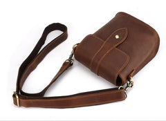 Cool Vintage Brown Leather Mens Tablet Messenger Bag Small Side Bag Messenger Bags For Men