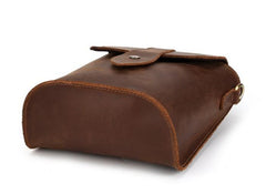 Cool Vintage Brown Leather Mens Tablet Messenger Bag Small Side Bag Messenger Bags For Men