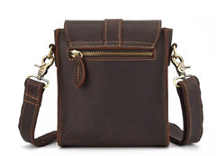Cool Vintage Brown Leather Mens Tablet Messenger Bag Small Side Bag Messenger Bags For Men