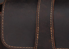 Cool Vintage Brown Leather Mens Tablet Messenger Bag Small Side Bag Messenger Bags For Men