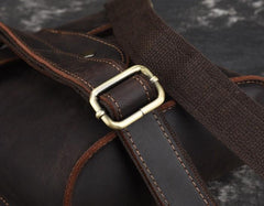 Cool Vintage Brown Leather Mens Tablet Messenger Bag Small Side Bag Messenger Bags For Men