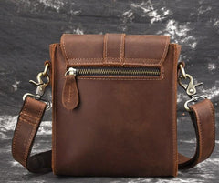 Cool Vintage Brown Leather Mens Tablet Messenger Bag Small Side Bag Messenger Bags For Men