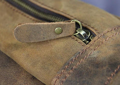 Cool Vintage Mens Leather School Backpack Satchel Backpack Leather Travel Backpack for Men
