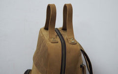 Cool Vintage Mens Leather School Backpack Satchel Backpack Leather Travel Backpack for Men