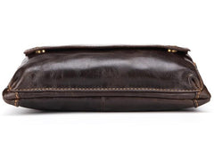 Cool and Retro Dark Brown and Brown LEATHER MENS FANNY PACK FOR MEN BUMBAG Vintage WAIST BAGS