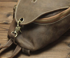 Cool and Retro Khaki Brown Mens Backpacks Vintage School Backpack Travel Backpack Bags for Men