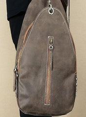 Cool and Retro Khaki Brown Mens Backpacks Vintage School Backpack Travel Backpack Bags for Men