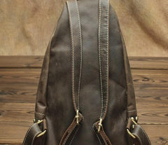 Cool and Retro Khaki Brown Mens Backpacks Vintage School Backpack Travel Backpack Bags for Men