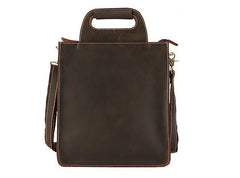 Vintage Leather Mens Briefcase Work Handbags Shoulder Bags Work Bag For Men