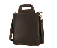 Vintage Leather Mens Briefcase Work Handbags Shoulder Bags Work Bag For Men