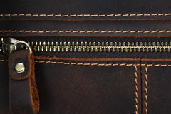 Cool Brown Leather Mens Backpack School Backpack Satchel Backpack for Men