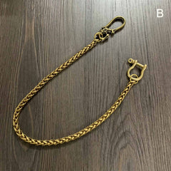 Badass Gold 18'' BIker Chain Wallet Pants Chain jeans chain jean chain Wallet Chain For Men