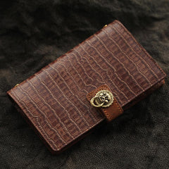 Creative Handmade Leather A6 Journal Travel Notepad Brown Notebook For Men