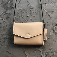 Cute Black LEATHER Flip Side Bag Handmade WOMEN Envelope Crossbody BAG Purse FOR WOMEN