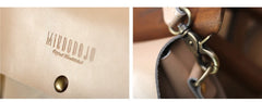 Cute Brown LEATHER Flip Side Bag Handmade WOMEN Phone Crossbody BAG Purse FOR WOMEN