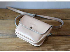 Cute Green LEATHER Flip Side Bag Handmade WOMEN Phone Crossbody BAG Purse FOR WOMEN