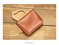 Cute Green LEATHER Flip Side Bag Handmade WOMEN Phone Crossbody BAG Purse FOR WOMEN