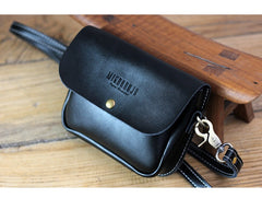 Cute Green LEATHER Flip Side Bag Handmade WOMEN Phone Crossbody BAG Purse FOR WOMEN