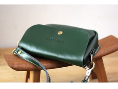 Cute White LEATHER Flip Side Bag Handmade WOMEN Phone Crossbody BAG Purse FOR WOMEN