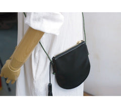 Cute LEATHER Side Bag Tassel Saddle WOMEN SHOULDER BAG Slim With Tassel Crossbody Pouch FOR WOMEN