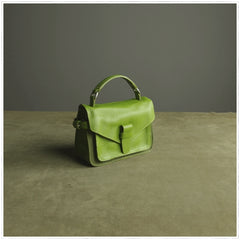 Cute Yellow Mini Leather Womens Satchel Handbag Small Satchel Shoulder Bag Small Satchel Bag for Women