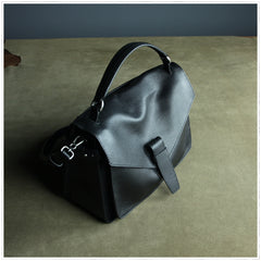 Cute Gray Mini Leather Womens Satchel Handbag Small Satchel Shoulder Bag Small Satchel Bag for Women