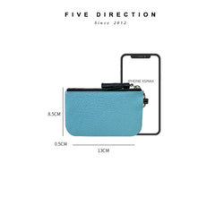 Cute Coffee Leather Small Change Wallet Women Keychain with Wallet Zipper Coin Wallet For Women