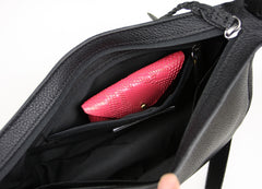 Cute Blue Leather Womens Sling Bag Shoulder Bag Crossbody Saddle Bag for Women