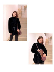 Cute Red LEATHER Around Side Bag Handmade WOMEN Circle Crossbody BAG Phone Purse FOR WOMEN
