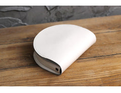 Cute Beige LEATHER Saddle SHOULDER Bag WOMEN Small Saddle Crossbody Purse FOR WOMEN
