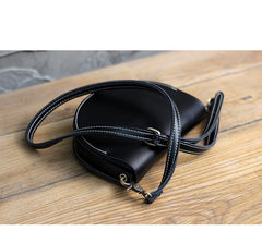 Cute Coffee LEATHER Saddle SHOULDER Bag WOMEN Small Saddle Crossbody Purse FOR WOMEN